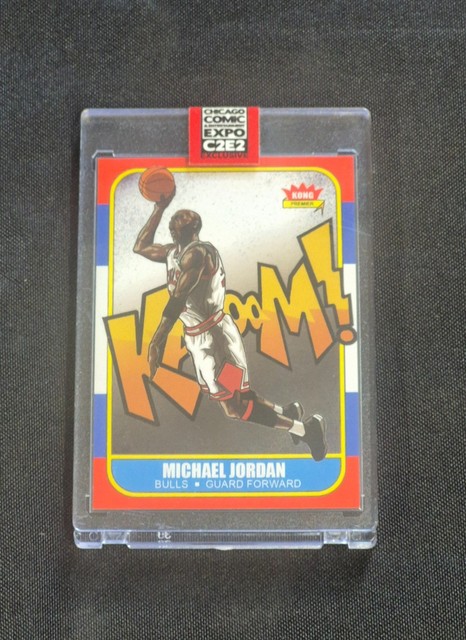 Michael Jordan Trading Card 2023 Chicago C2E2 Exclusive Signed Brian Kong 46/50