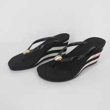 Vintage Juicy Couture Laney Platform Wedge Thong Flip Flops Sandals Y2K Size 7