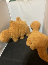 Set of 2 Dino Nugget Pillow Plushes Cute Fun Unique Soft JZ35