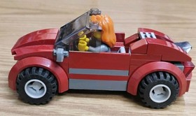 2013 LEGO CITY 60017 FLATBED TRUCK RED CAR ONLY(PARTS)