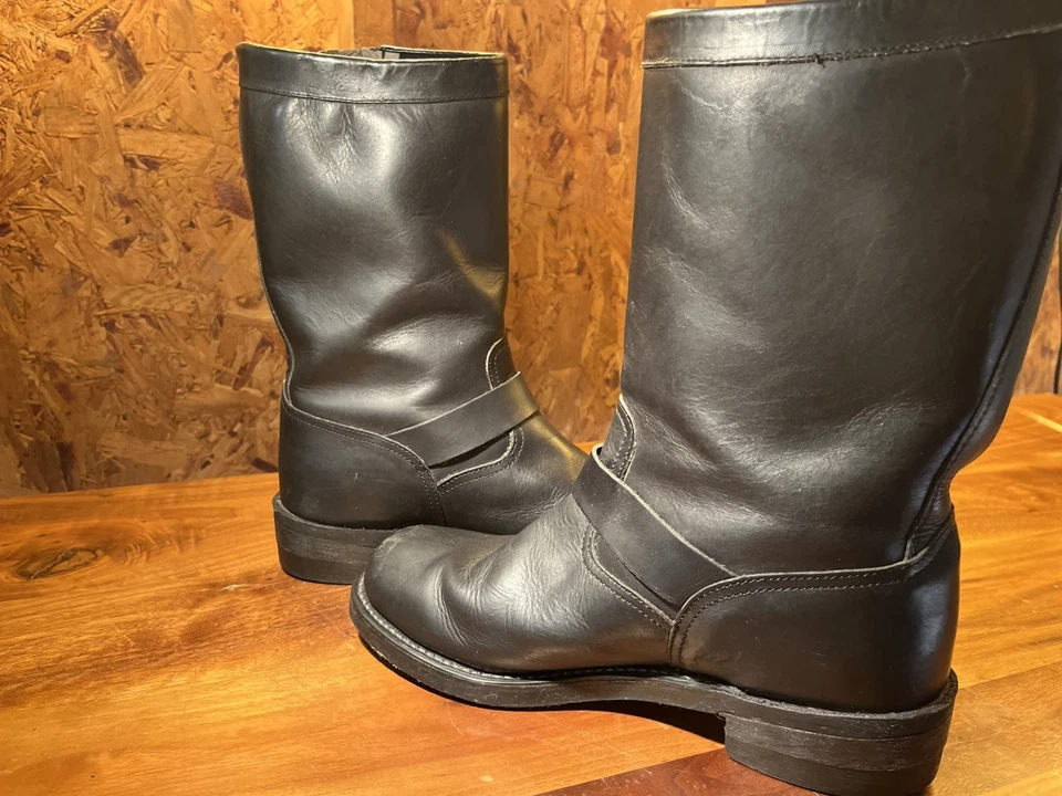 Botas de Ingeniero Georgia Años 70 De Colección Talla 9 Hechas en EE. UU. Puntera Suave 769 Cuero Clásico Foto 3 de 4