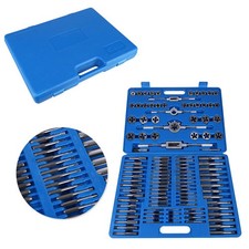 M2‑M18 Screw Nut Thread Taps Dies 110Pcs Carbon Steel Tool With Wrench Tool Kit