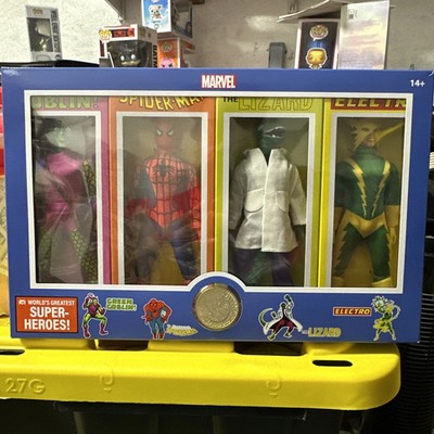 Mego Marvel World's Greatest Super Heroes 8'' ACTION FIGURE SET OF 4 Spider-Man