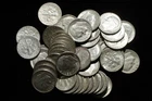 Lot of 50 Roosevelt Dimes 1946-64    Some AU-BU  90% Silver