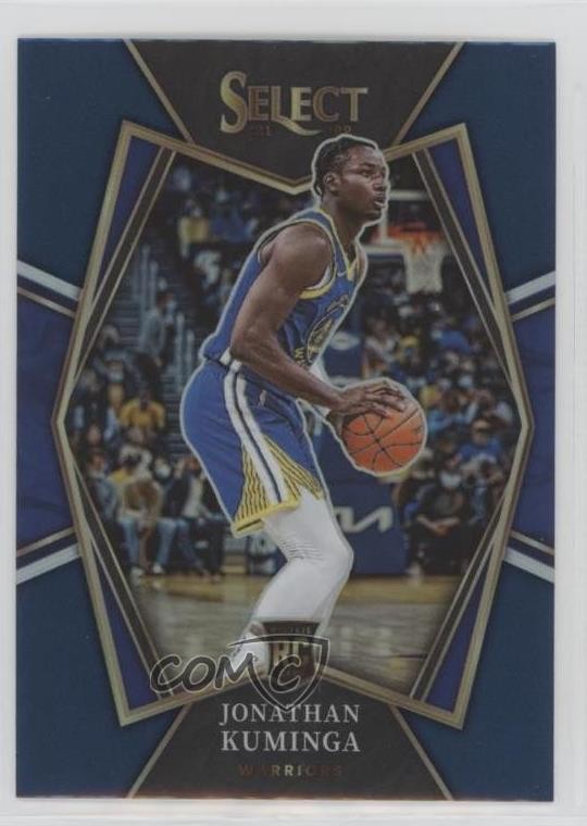 2021-22 Panini Select Premier Level Blue Prizm Jonathan Kuminga #123 5kw