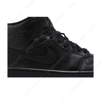 Air Jordan 1 Mid Triple Black 554724-093 | eBay
