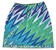 EMILIO PUCCI FORMFIT ROGERS Half Slip Vintage 60s Mod Geometric Print Nylon M