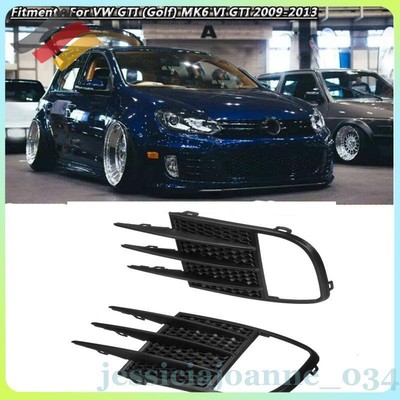 Front 2009-2013 Bumper Lower Grill Side Fog Light Grille For VW Golf MK6 GTI GTD