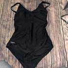 Speedo Women's One Piece Swimsuit Pro Solid, Black, Size 12/38