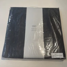 CB2 Track Curtain Panel Black 38" X 84 "