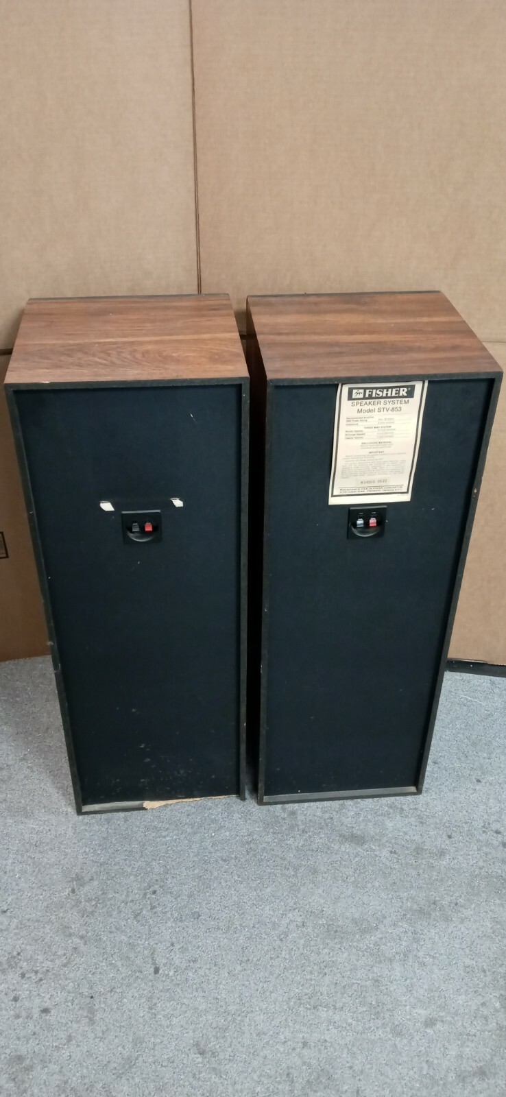 fisher stv 853 speakers