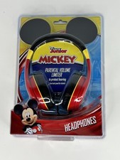 Disney Junior Mickey Wired On-Ear Headphones Earphones eKids Volume Limiter NEW