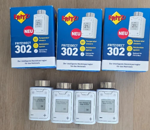 AVM FRITZ!DECT 302  4 Stück Funk-Heizkörperthermostat (20002961)