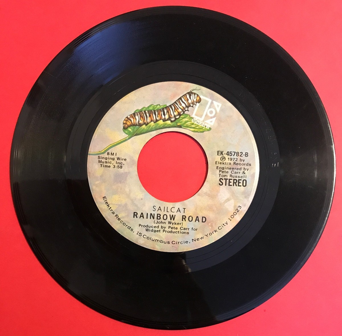 Sailcat 45 RPM - Motorcycle Mama / Rainbow Road - Elektra EK-45782