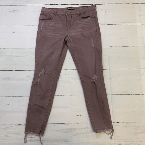 Express Cropped Legging Mid Rise purple 