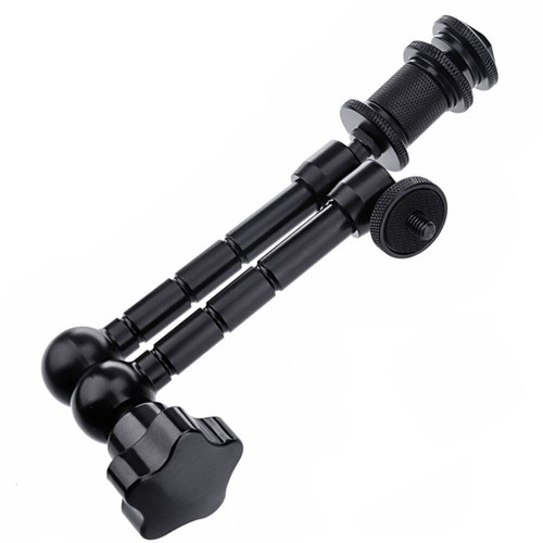 2PCS 11 Inch Size Articulating Arm for Monitor LED Lights Camera (Black) - 第 3/11 張圖片