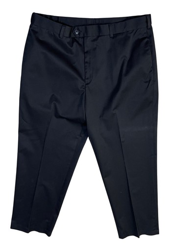 Perry Ellis Portfolio Dress Pants Men's Flat Front Size 40 X 30 Black