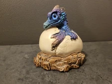 Windstone Editions Baby Dragon Hatching Egg Pena 84 Peacock