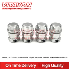 Vitavon Alu7075 24mm Hex/Hub Adapter With 15mm Extended For Kraton 8S Outcast 8S