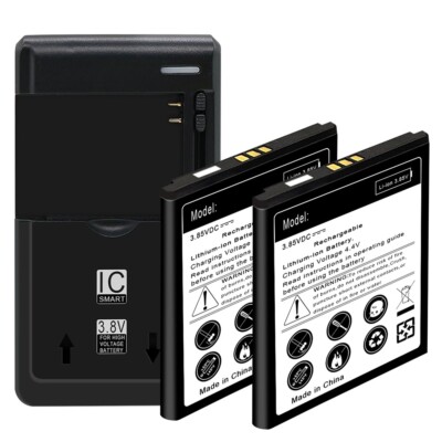 For Unimax UMX U696CL 2x 2820mAh Internal Standard Li_ion Battery Extra Charger