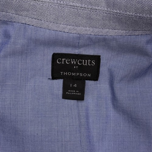 Crewcuts Thompson Blazer Kids 14 Blue Cotton Suit Jacket Sport Coat - Picture 4 of 19