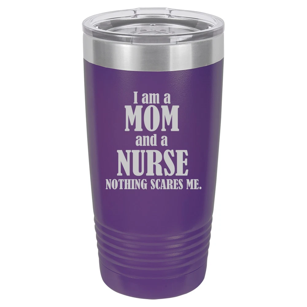 Tumbler 20oz 30oz Travel Mug Cup Vacuum Insulated Stainless Steel Nurse Mom Tumbler 20oz 30oz Travel Mug Cup Vacuum Insulated Stainless Steel Nurse Mom