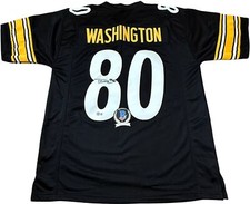 DARNELL WASHINGTON SIGNED PITTSBURGH STEELERS JERSEY BECKETT BAS COA W211381