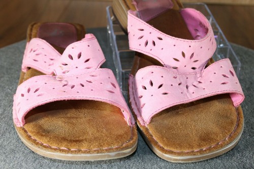 Life Stride Womens Shoes Slides Sandals Leather Slip On Sz 8.5-9.5 - Picture 2 of 11