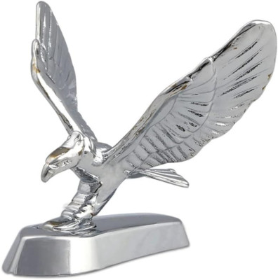 Flying Eagle Hood Ornament Sticker Birds Logo Fits Car 3D Stand Hood Bonnet Univ