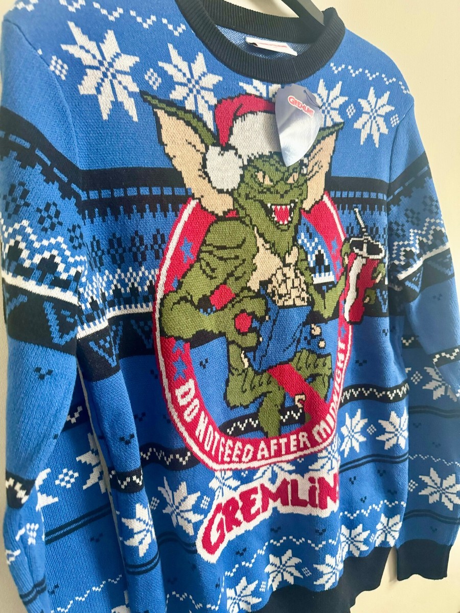 The Gremlins Christmas Jumper Men's MEDIUM Primark Movie