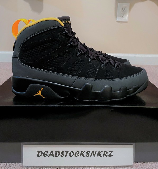 jordan 9 retro dark charcoal university gold size 12 | eBay