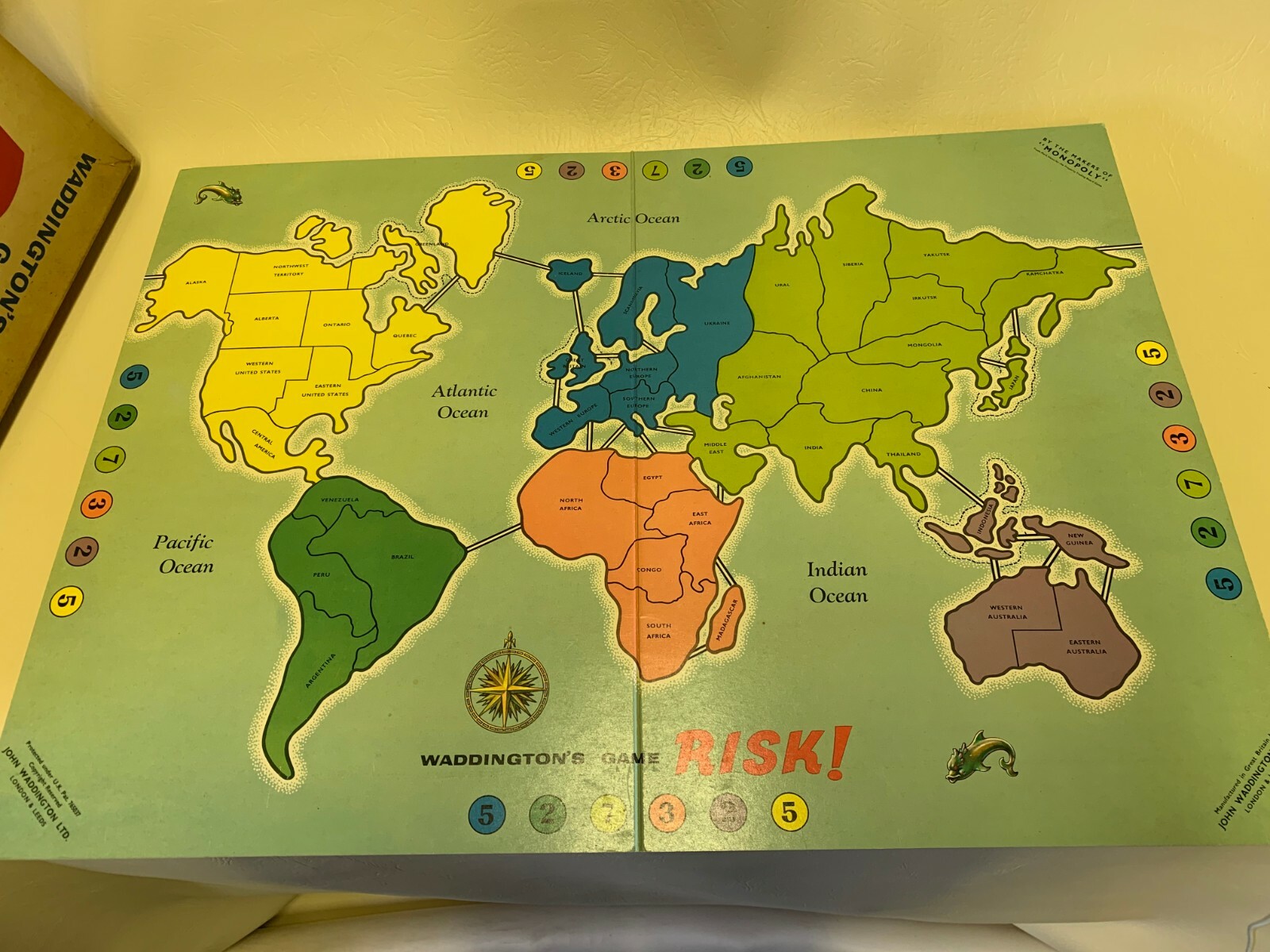 Risk Board Game By John Waddington Vintage Edition Complete eBay