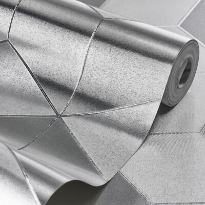 Exklusive WallCoverings Glimmerfolie glänzend geometrisch Tapete