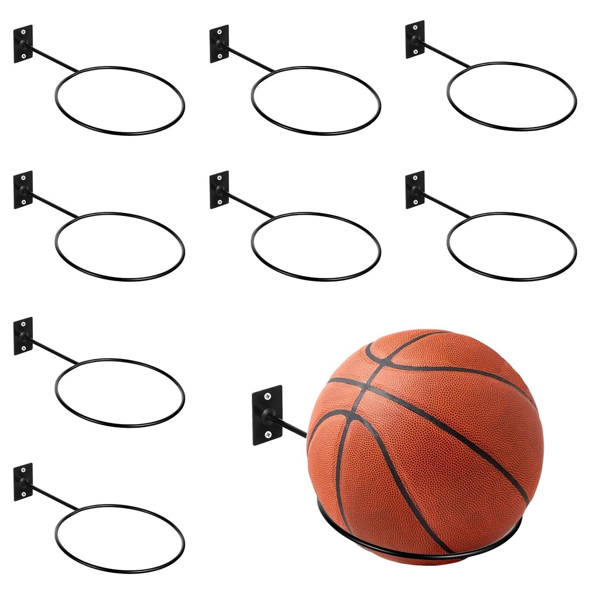 3 Stücke Wandhalterung Basketball Ballhalterung Wand Fussball Display Halter EBa