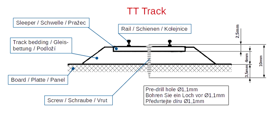 Gleis Schrauben V3, 1,2x10mm, Für Alle HO/TT/N Gleise, 100-500 Stück - Bild 4 von 4