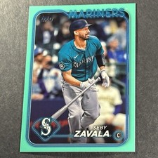 SEBY ZAVALA 2024 Topps Update AQUA Parallel #US180 Mariners