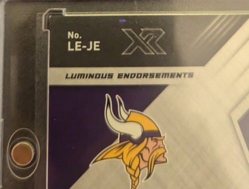 JUSTIN JEFFERSON 2020 Panini XR Luminous Endorsements Rookie RC Auto /49 Vikings - Picture 8 of 10