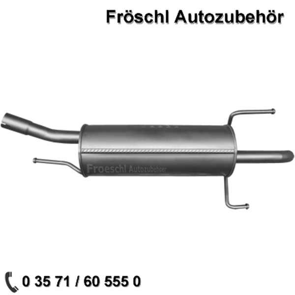 FüR Opel Astra G 1.2 16V Caravan Kombi Endtopf Auspuff Abgasanlage A*-image