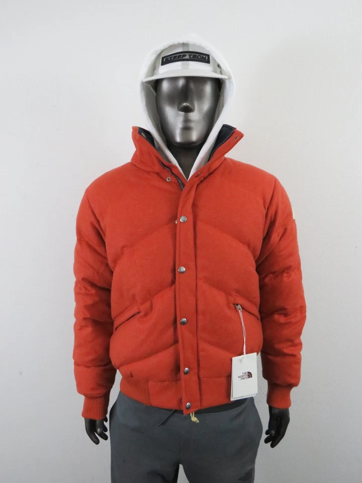 NWT Mens The North Face Brown Label Wool Larkspur Down Insulated Jacket - Orange - Image 2 of 4
