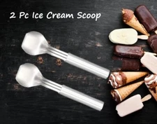 Rada 2 Pc Set Ice Cream Scoop (Silver Handle)