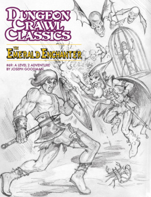 Dungeon Crawl Classics 69: The Emerald Enchanter (Sketch Cover) GMG5068S