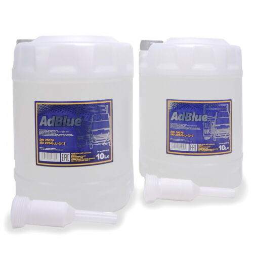AdBlue® MANNOL 2 X 10L Harnstofflösung Additiv für Dieselmotoren mit Ausgießer