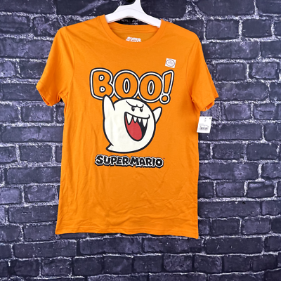 Super Mario Boys XL BOO Glow in the dark Short Sleeve T-Shirt