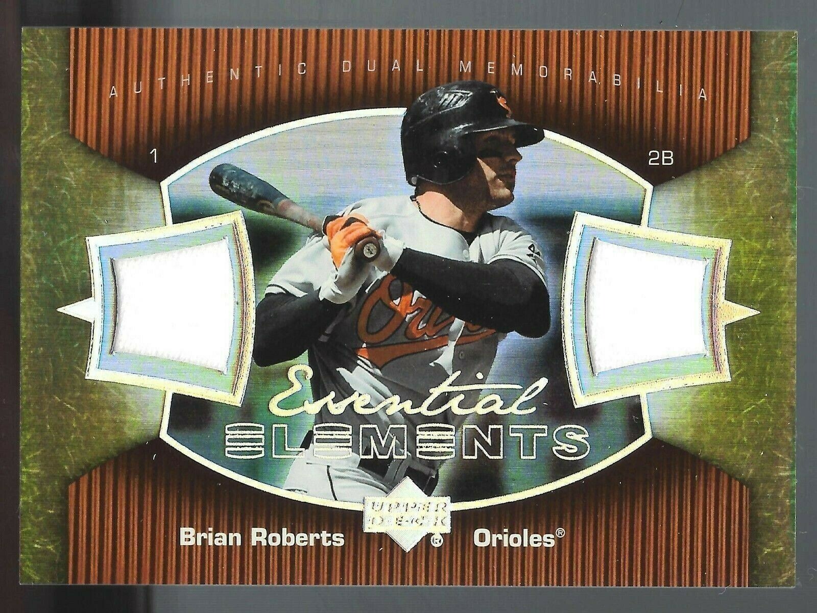 Brian Roberts 2007 Upper Deck Elements Essential Elements Dual Jsy's Card# EE-BR