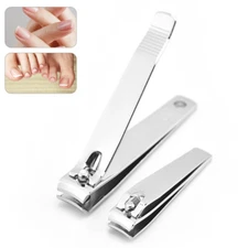 2X Stainless Steel Nail Clipper Trimming Nail Cutter tools Nail Finger Clipper