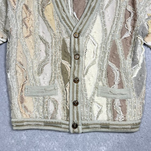 Vintage Coogi Australia 100% Mercerised 3D Cardigan Sweater Youth 6 Womens Small - Picture 3 of 9