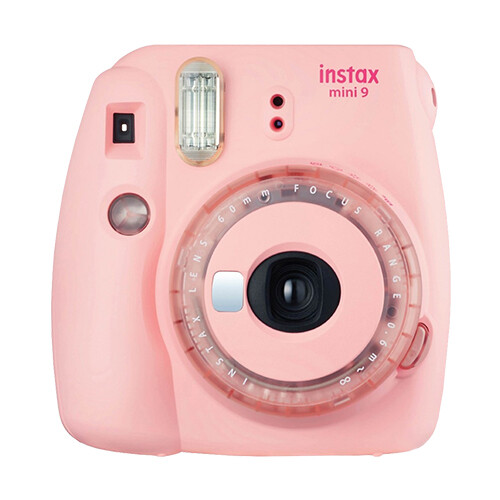 Fuji Instax Mini 9 Fujifilm Instant Film Camera with Clear Accents