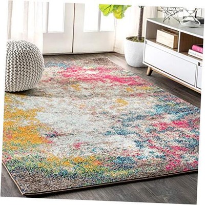  CTP107B-4 Contemporary POP Modern Abstract 4 ft x 6 ft Multi-colored