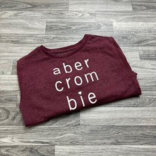 ABERCROMBIE & FITCH Graphic Print Crewneck Ma...