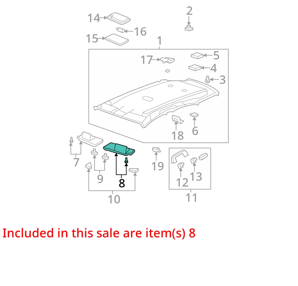 Espejo parasol derecho para pasajero Honda Cr-V 2010-2011 beige oscuro Segunda Guerra Mundial Foto 3 de 4